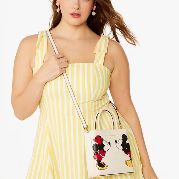Kate Spade Disney X Kate Spade New York Minnie Mini Tote Parchment Multi - Picture 12 of 16